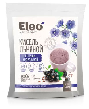 

Кисель льняной Eleo с черной смородиной, 150 г