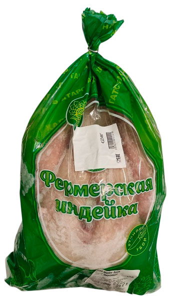 

Индейка фермерская тушка 1 сорт потрошеная халяль ГОСТ замороженная, ~ 4,5 кг