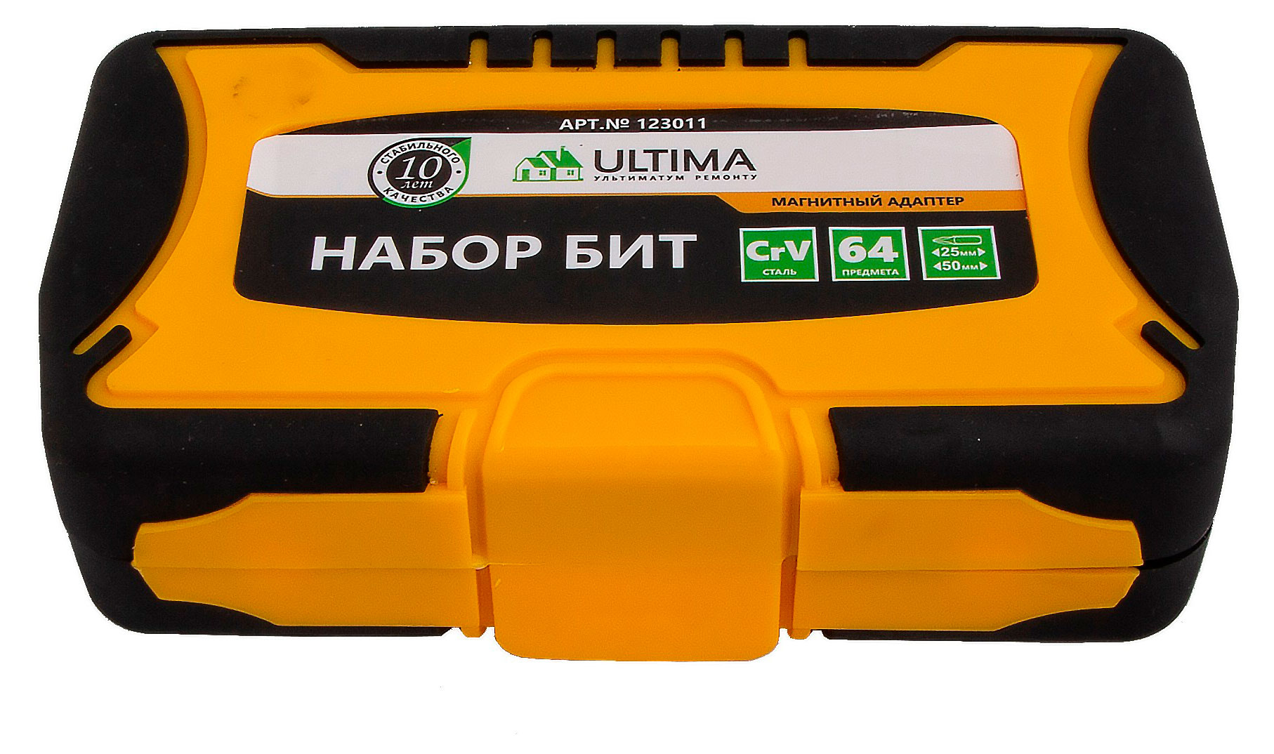 

Набор бит Ultima в магнитном адаптере, 64 предмета