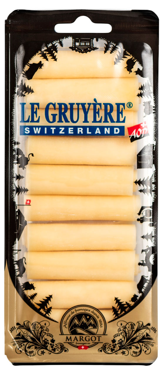 

Сыр твердый Грюйер рулетики Margot Fromages 49%, 100 г