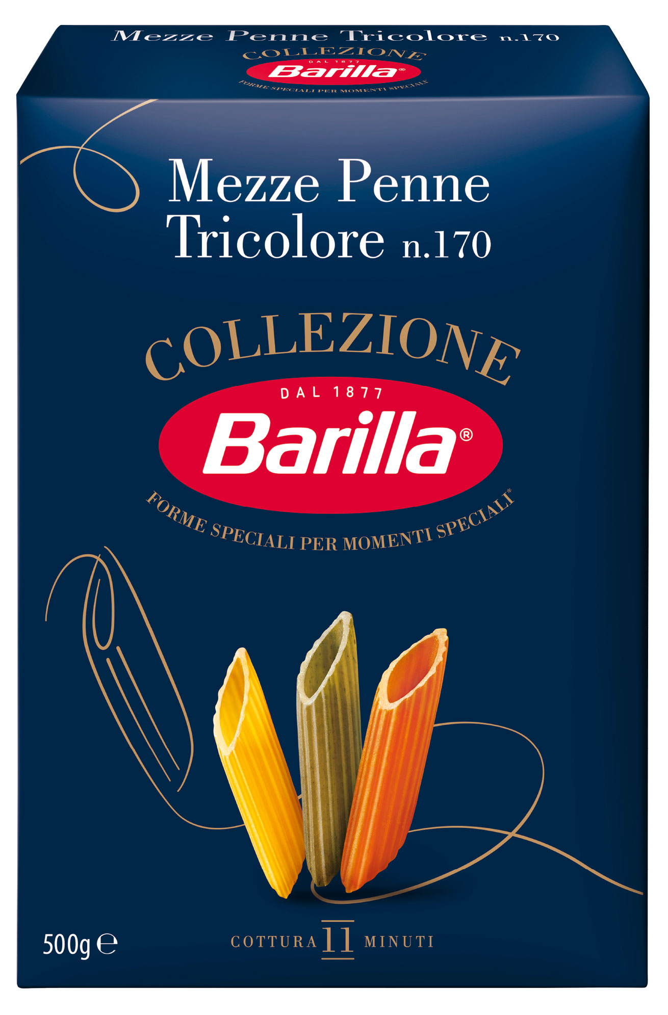 

Макаронные изделия Barilla Мецце Penne Tricolore перья, 500 г
