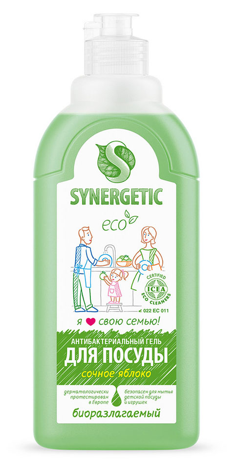 

Гель для мытья посуды Synergetic яблоко, 500 мл