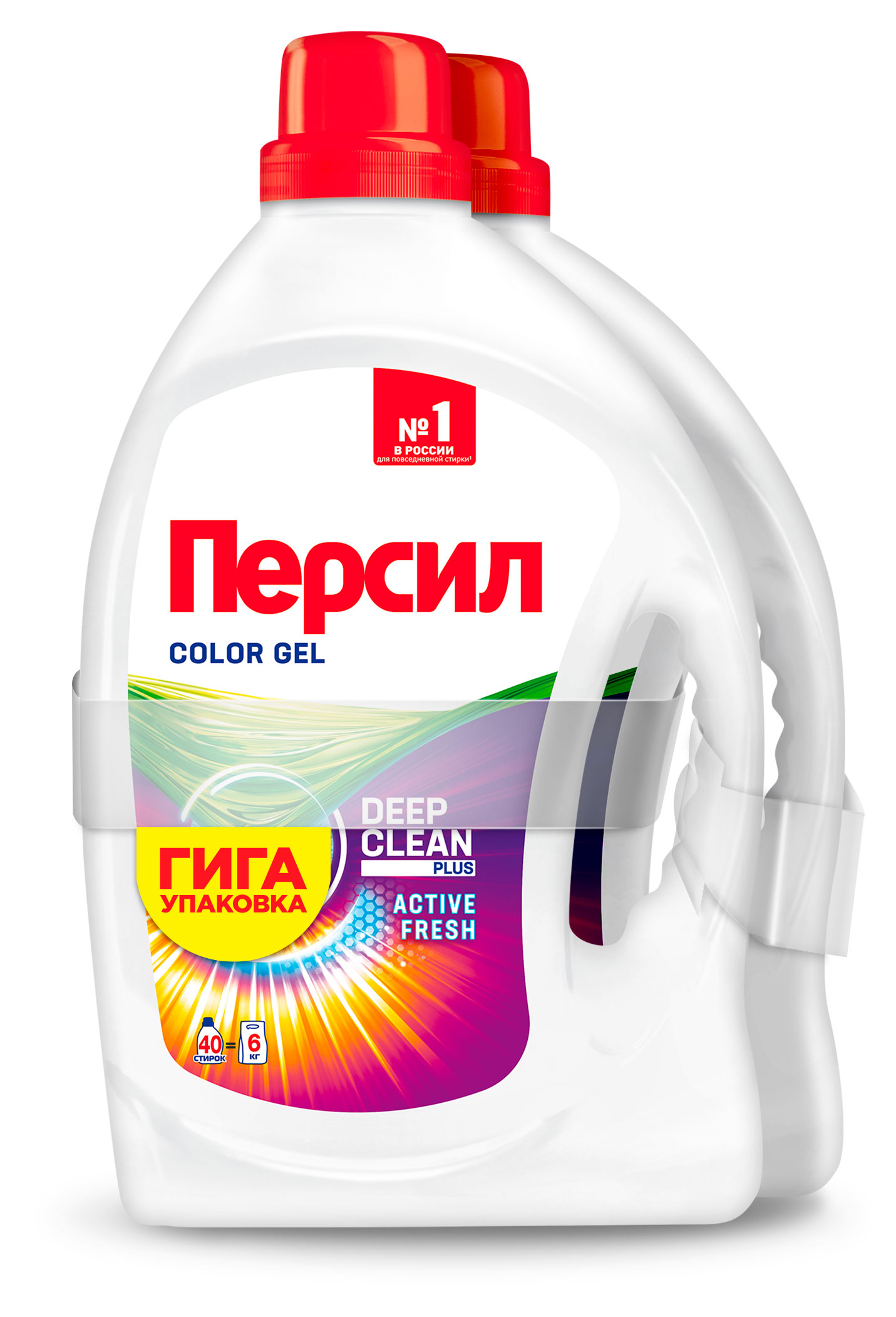 

Гель для стирки Персил Color для цветного белья, 2х2,6 л (80 стирок)