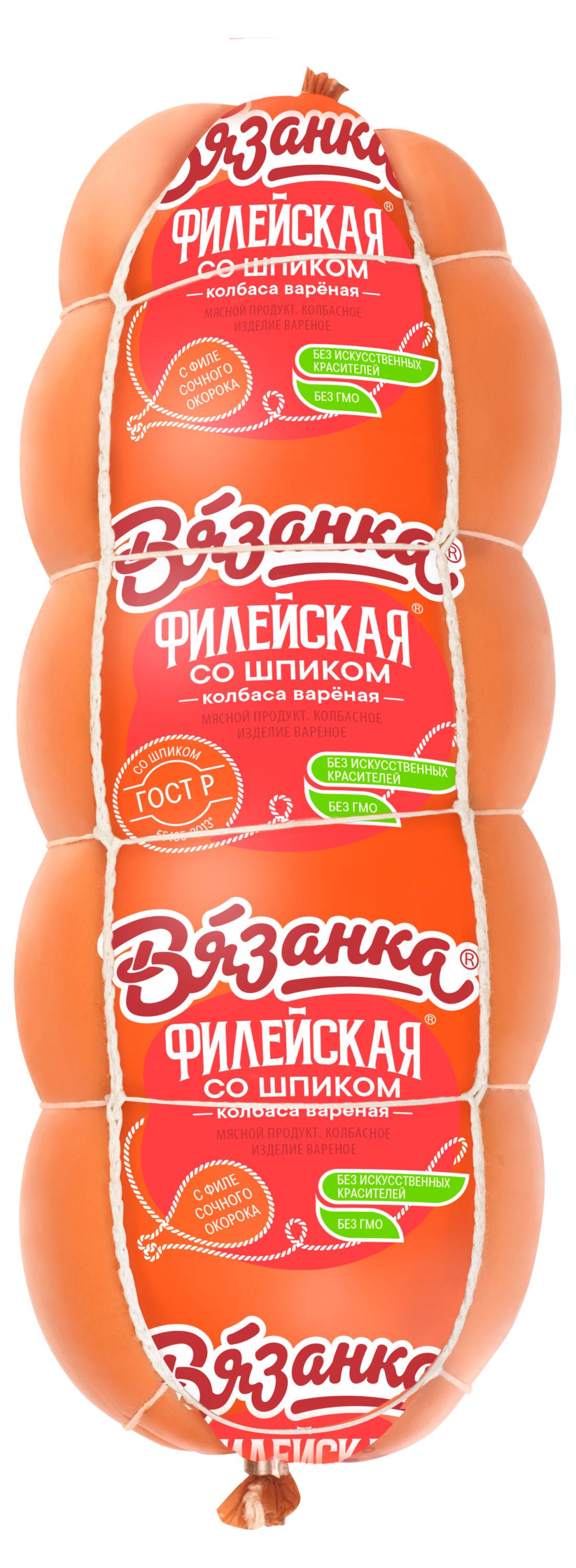 

Колбаса вареная Вязанка Филейская со шпиком, 350 г