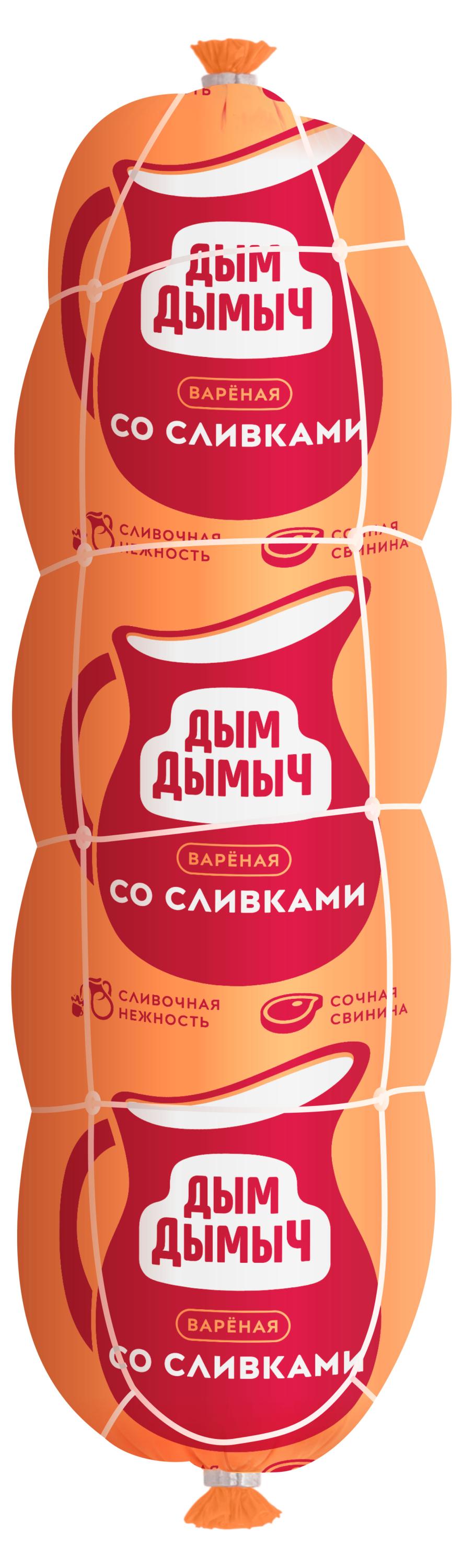 

Колбаса вареная Дым Дымычъ со сливками, ~ 1,1 кг