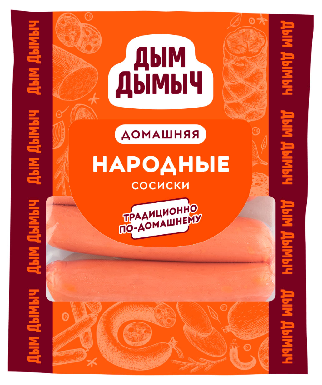 

Сосиски Дым Дымычъ Народные, 500 г