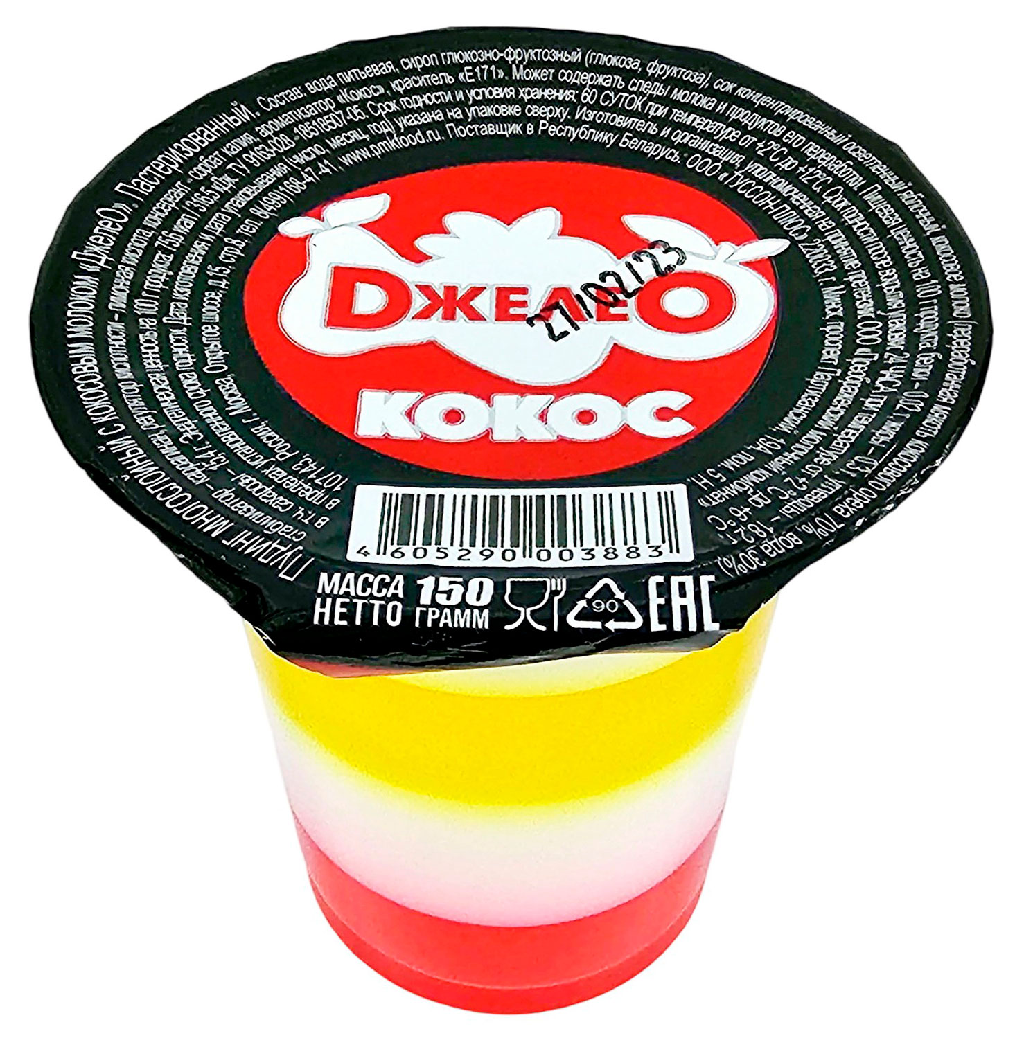 

Пудинг Джелео с кокосовым молоком, 150 г