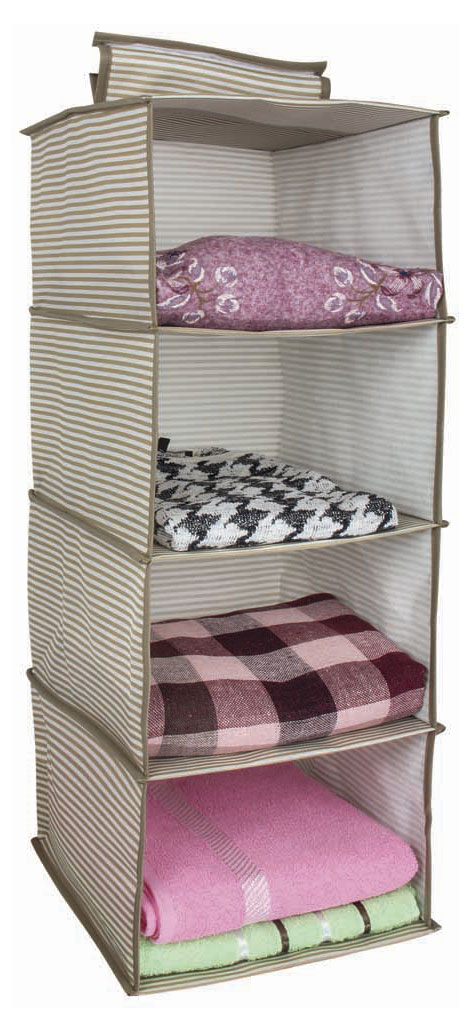 

Органайзер для хранения подвесной Line 4 полки темно-бежевый, 29х24х64 мм