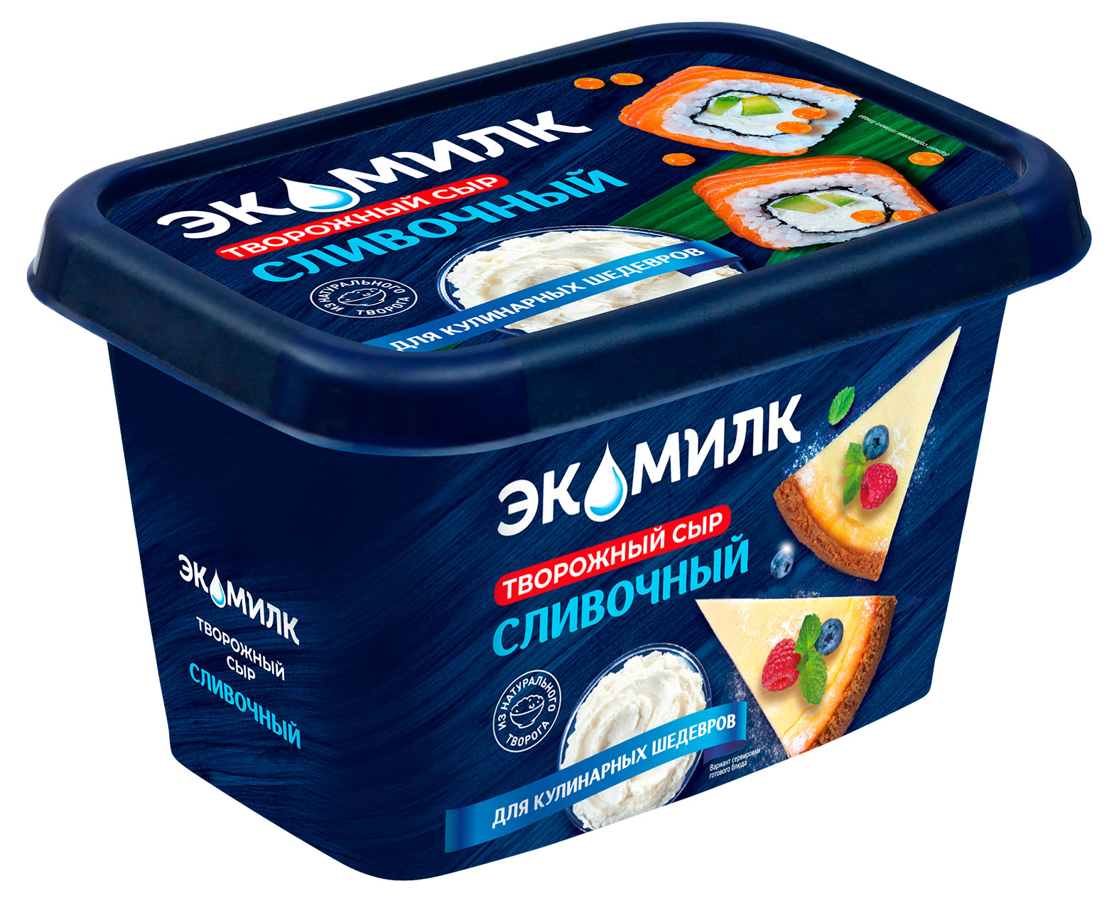 

Сыр творожный Экомилк Сливочный БЗМЖ, 400 г