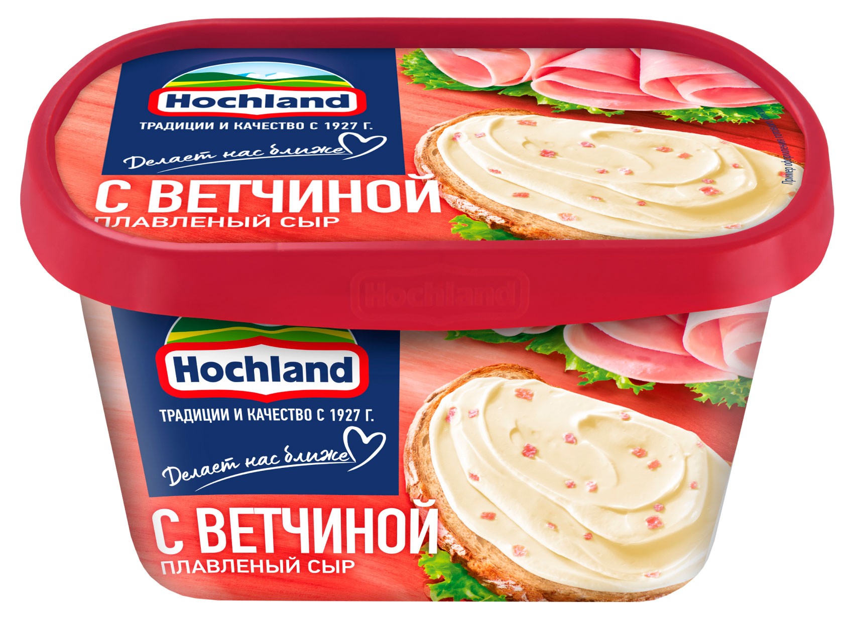 

Сыр плавленый с ветчиной Hochland 55% БЗМЖ, 400 г