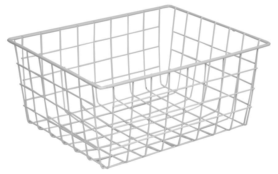 

Корзина декоративная Violet металлическая белая, 285х220х125 мм