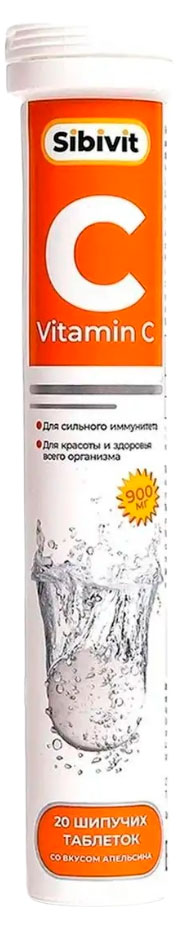 

Шипучий витамин C Фармгрупп со вкусом апельсина, 20 шт