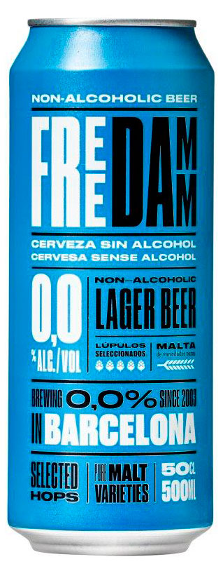 

Пиво безалкогольное светлое Estrella Damm FreeDamm фильтрованное, 0,5 л