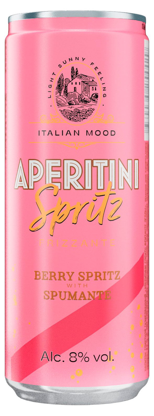 

Напиток спиртной газированный Aperitini Spritz Ягоды, 330 мл