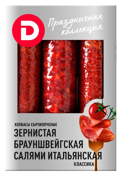 

Ассорти колбас сырокопченых ДЫМОВ Праздничная коллекция, 900 г