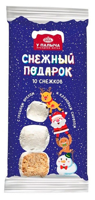 

Печенье сдобное У Палыча Снежный подарок, 250 г