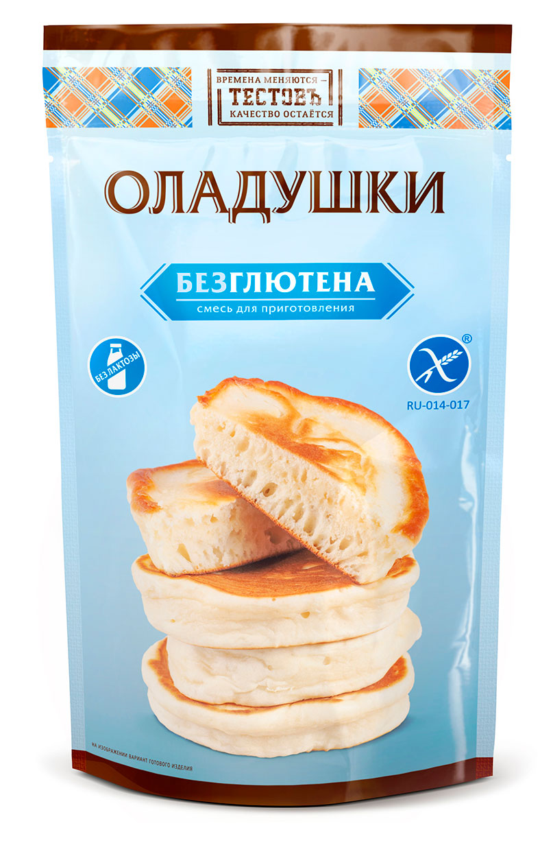 

Смесь для приготовления Тестовъ Оладушки безглютена, 250 г