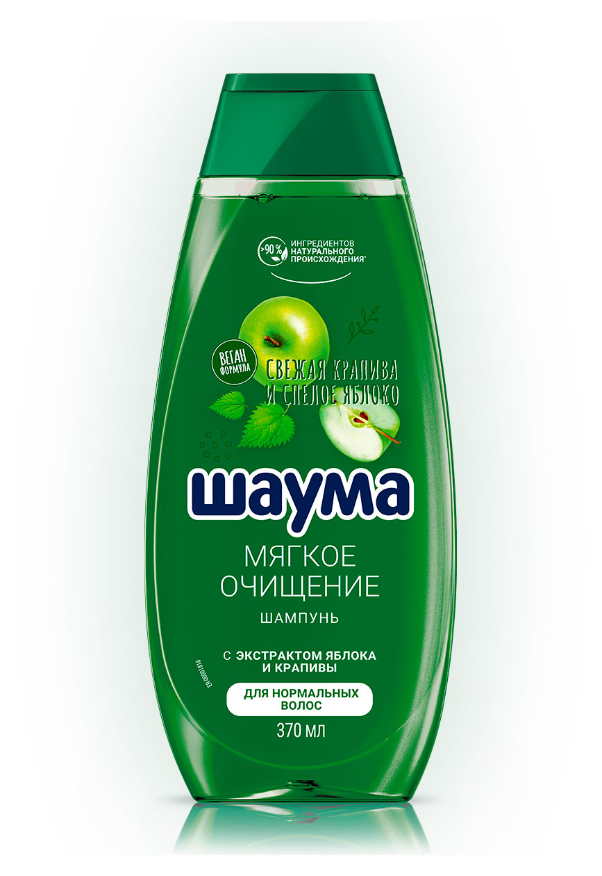 

Шампунь для волос Шаума Мягкое очищение с экстрактом яблока, 370 мл