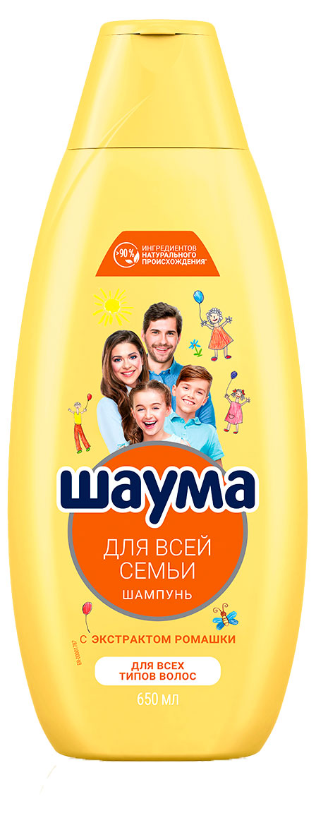 

Шампунь для всей семьи Шаума Для Всей Семьи для всех типов волос, 650 мл