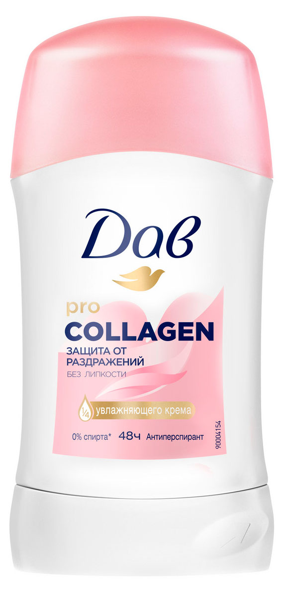 

Дезодорант-антиперспирант женский Дав защита от раздражений с PRO-Collagen комплекс, 40 мл
