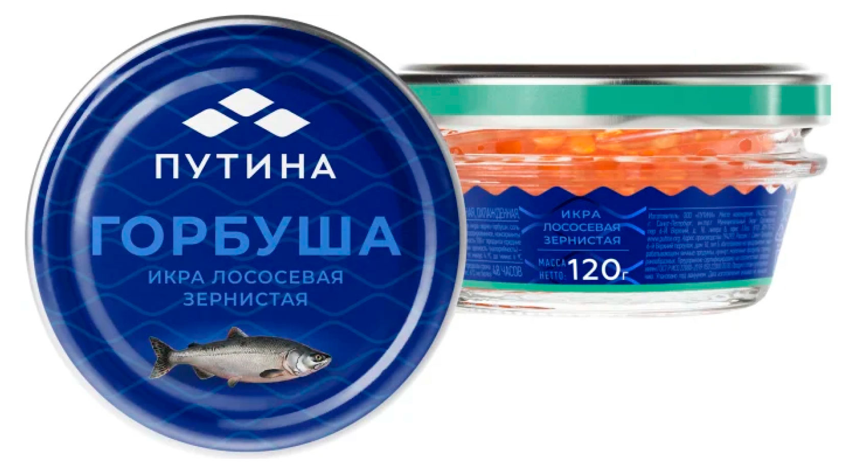 

Икра лососевая Путина Сахалинский деликатес зернистая, 120 г