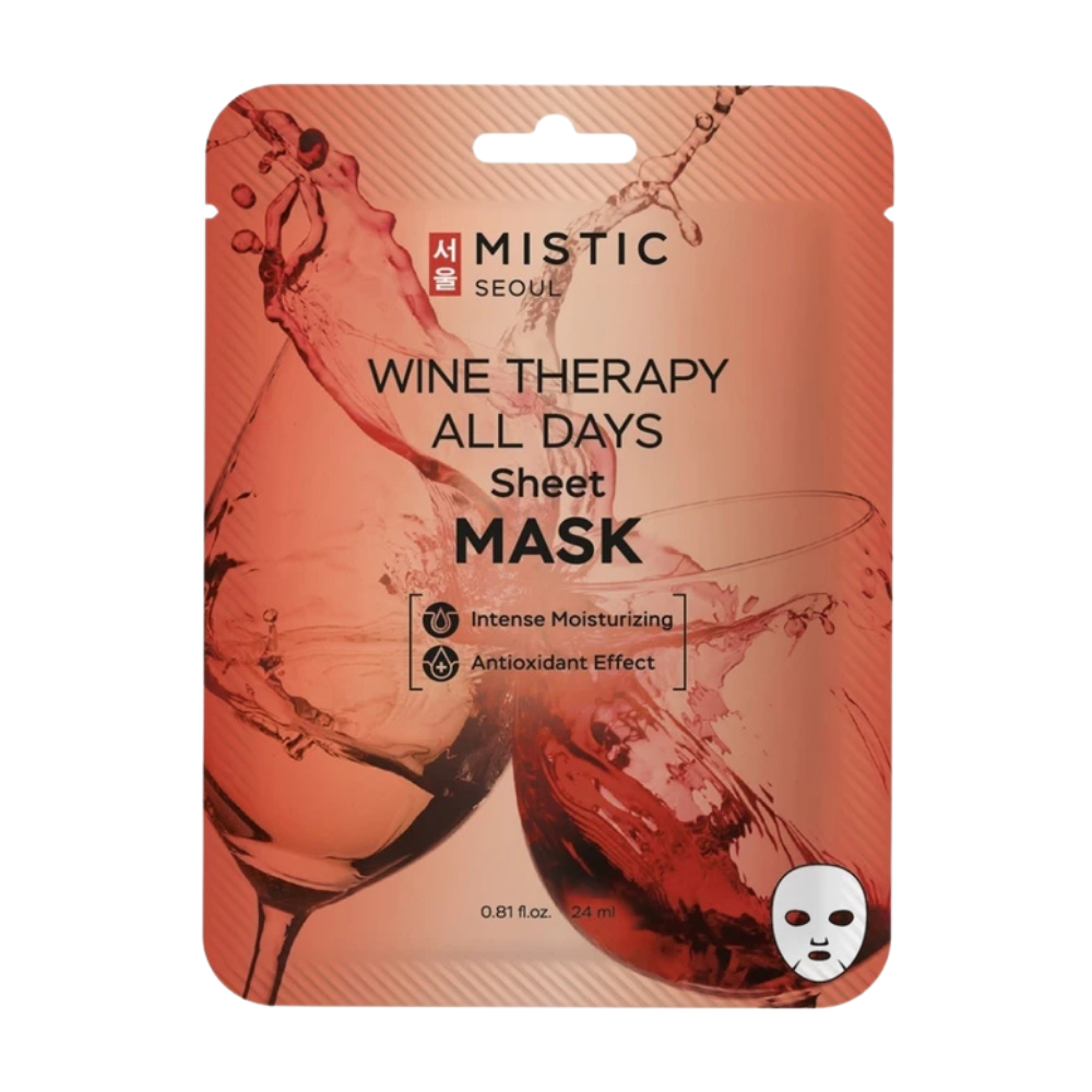 

Маска тканевая для лица MISTIC All Days с экстрактом вина, 24 мл