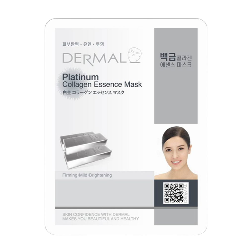 

Маска тканевая Dermal Essence Mask с платиной и коллагеном, 23 мл