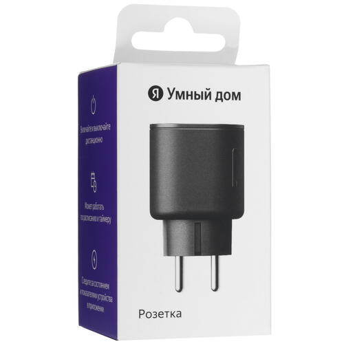 

Умная розетка Yandex с Алисой YNDX-00540 черная