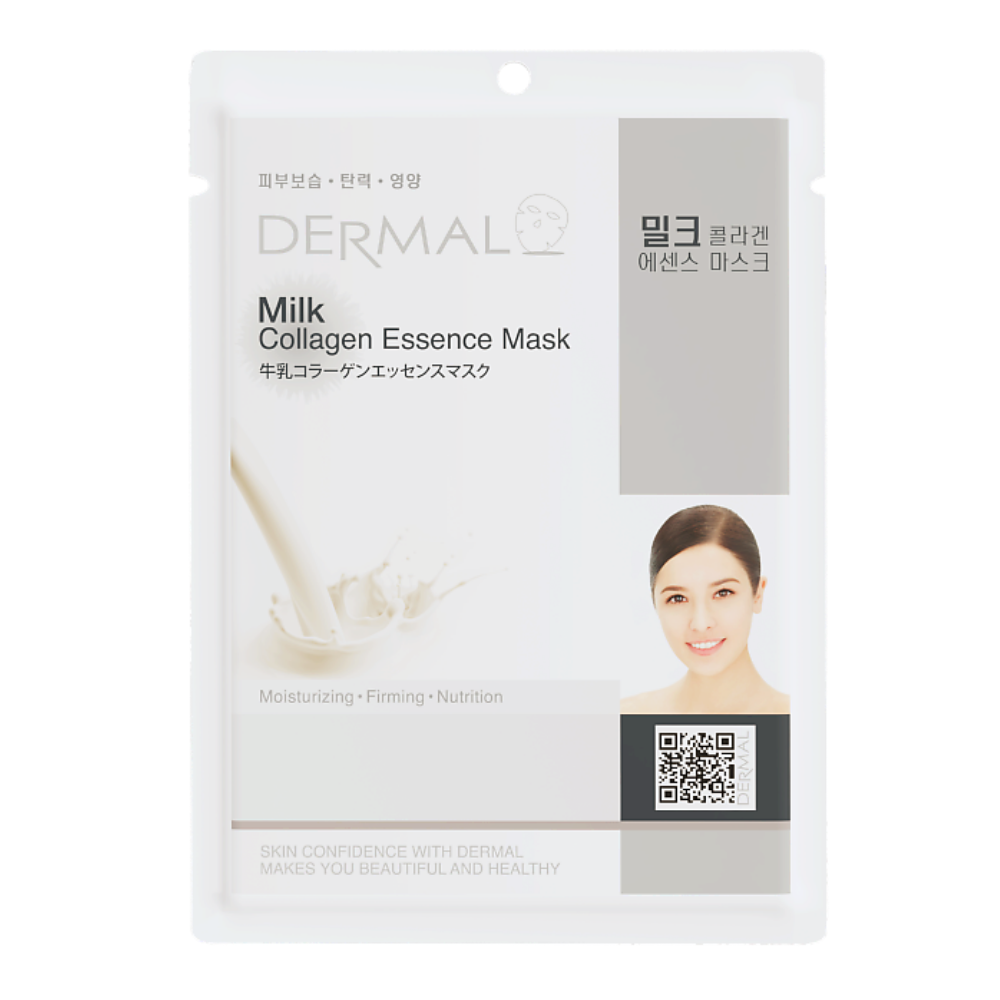 

Маска тканевая Dermal Essence Mask с экстрактом молочного протеина и коллагеном, 23 мл