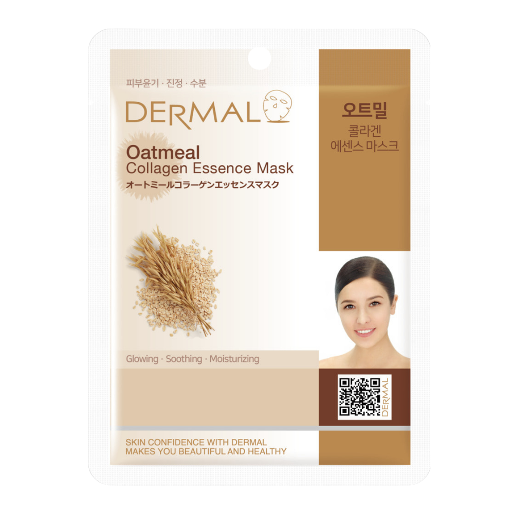 

Маска тканевая Dermal Essence Mask с экстрактом овса и коллагеном, 23 мл