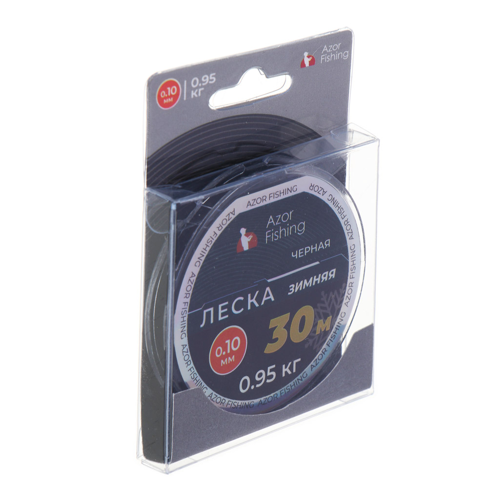 

Леска зимняя Azor Fishing черная 30 м х 0,10 мм, 0,95 кг