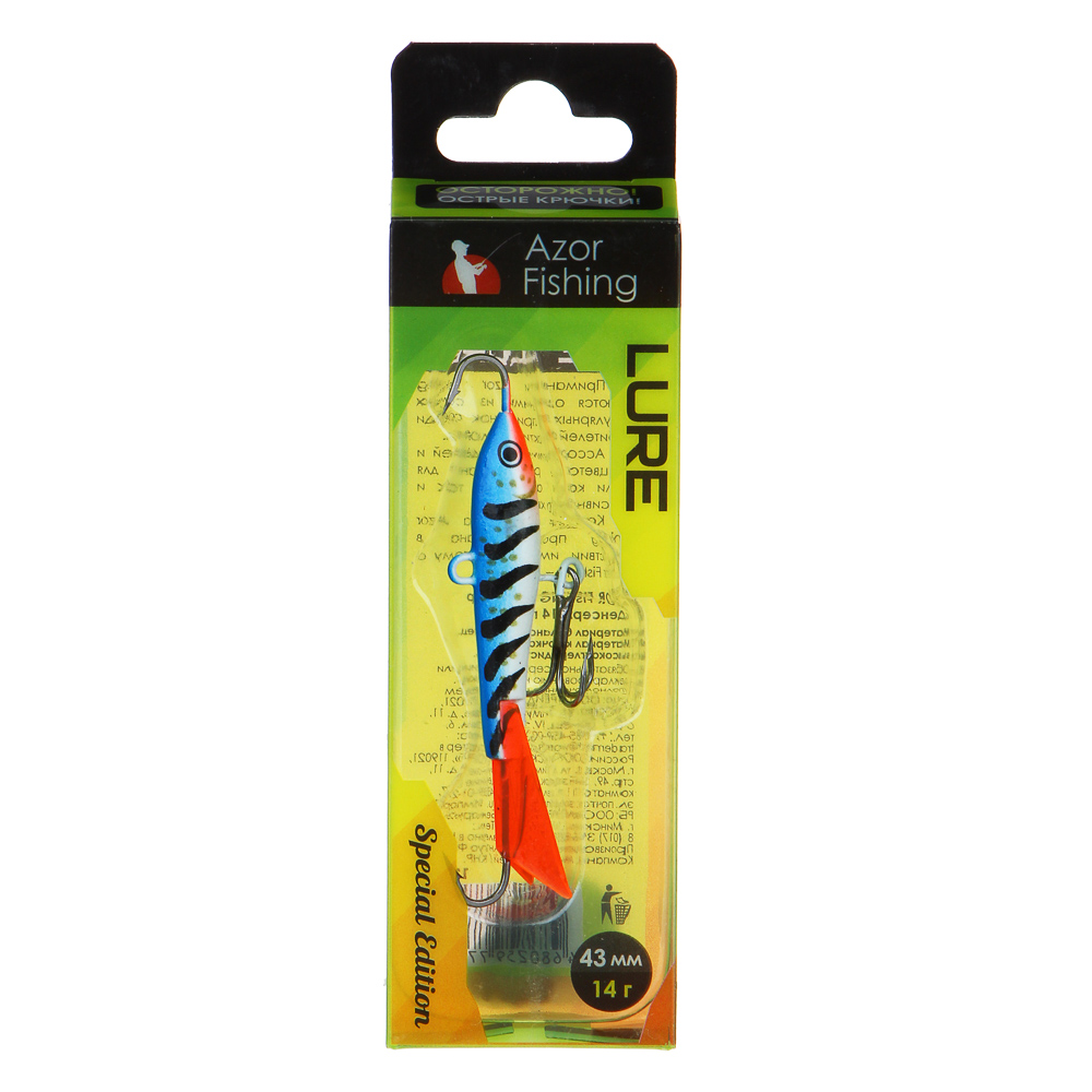 

Балансир Azor Fishing Денсер 43 мм, 14 г в ассортименте