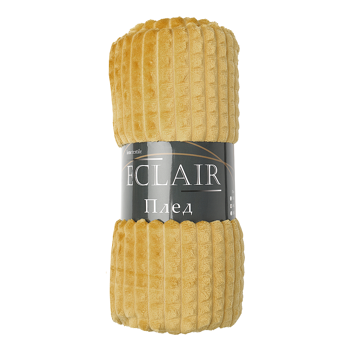 

Плед ECLAIR Deco light фланелевый кубики желтый, 150х200 см