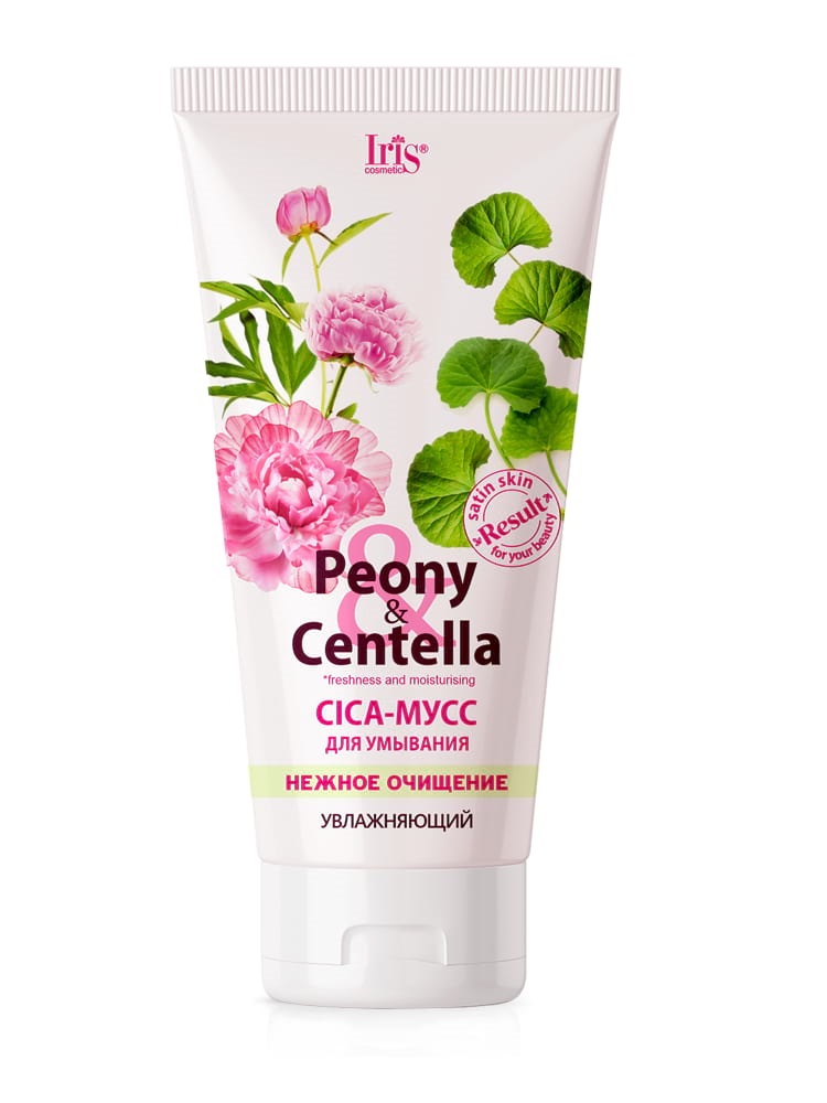 

CICA-мусс для умывания Iris Cosmetic нежное очищение Peony & Centella, 170 мл