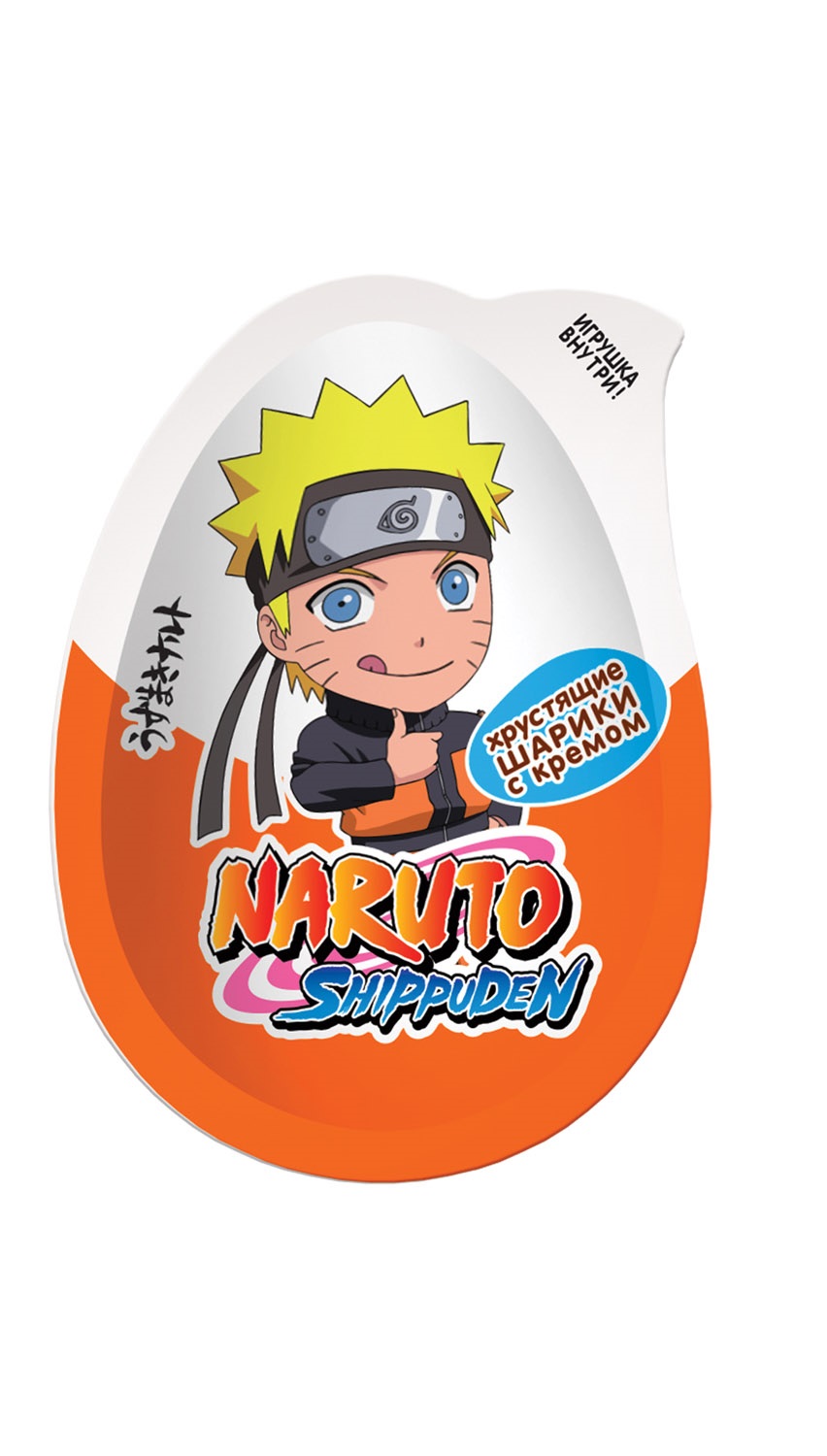 

Хрустящие шарики с кремом Naruto с игрушкой, 15 г