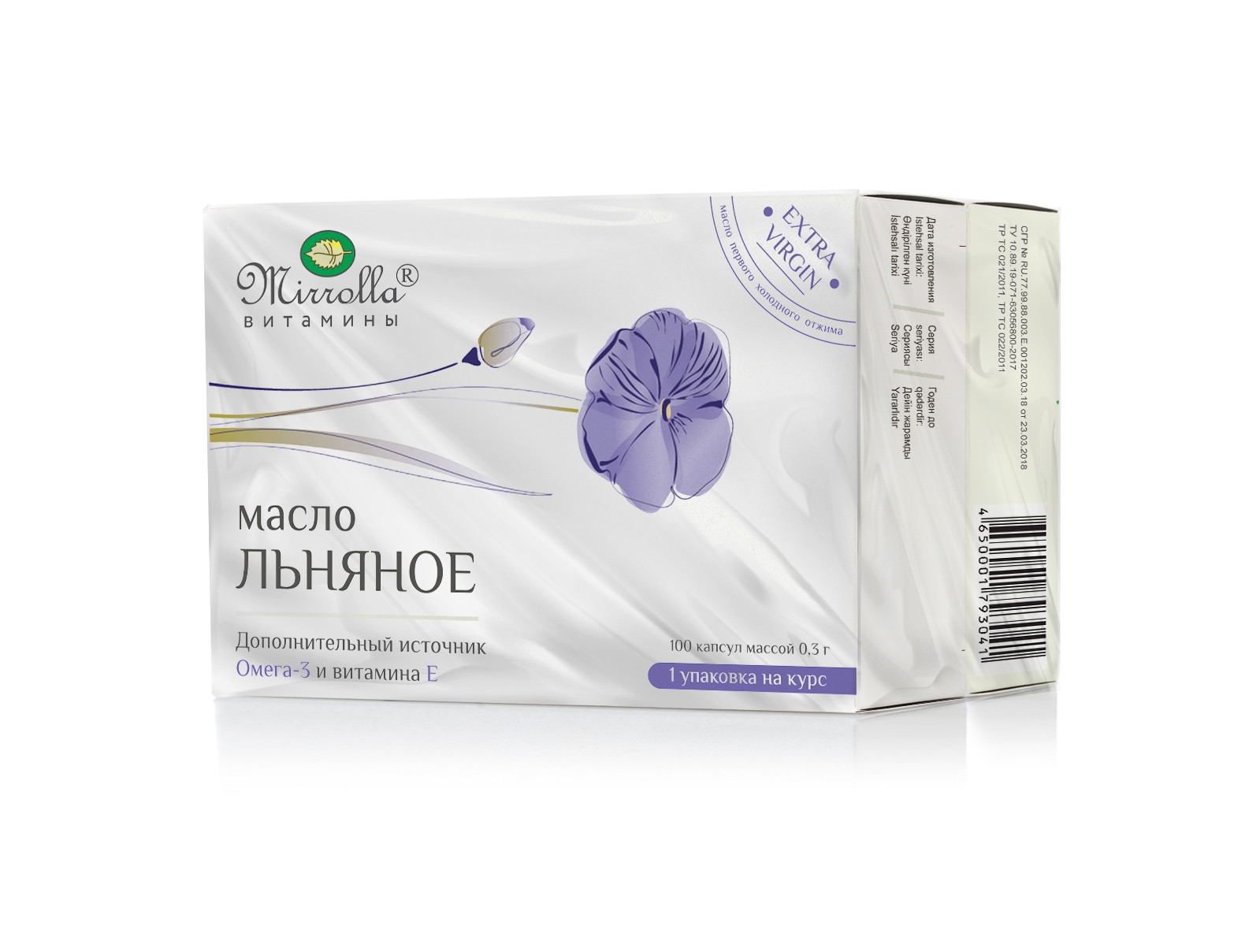 

Масло льняное Мирролла, 100 капсул