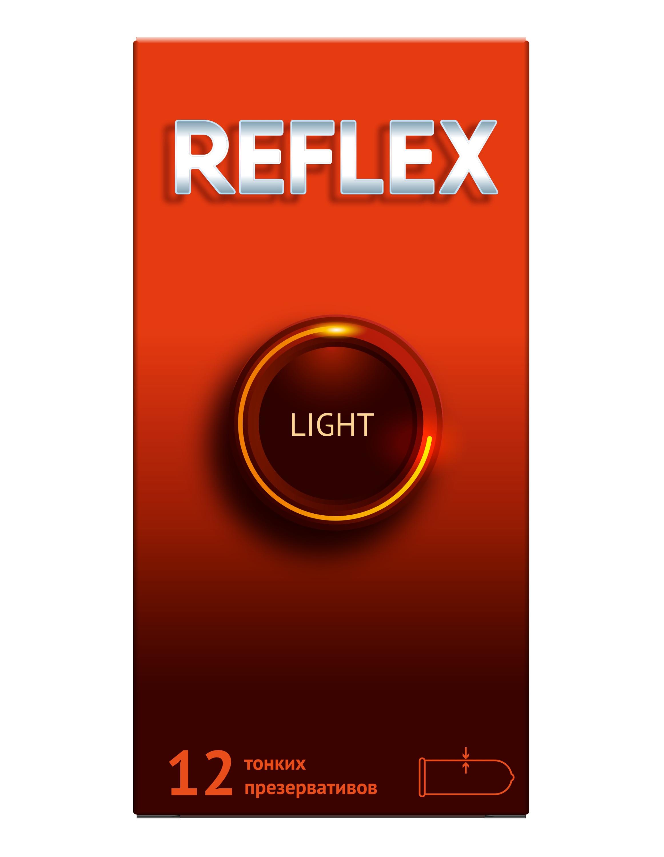 Изображение товара Презервативы Reflex Light 12 шт бесцветные тонкие с силиконовой смазкой