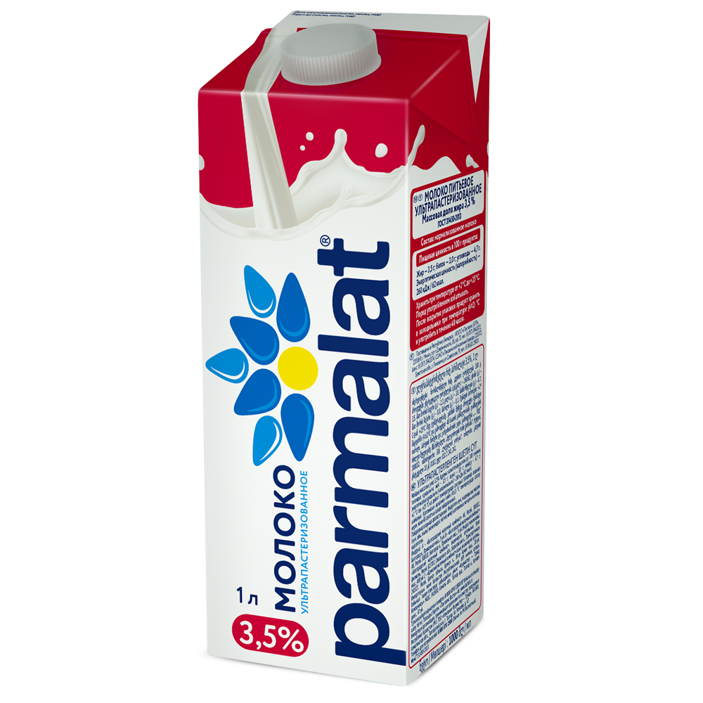 

Молоко ультрапастеризованное Parmalat 3,5% БЗМЖ, 1 л