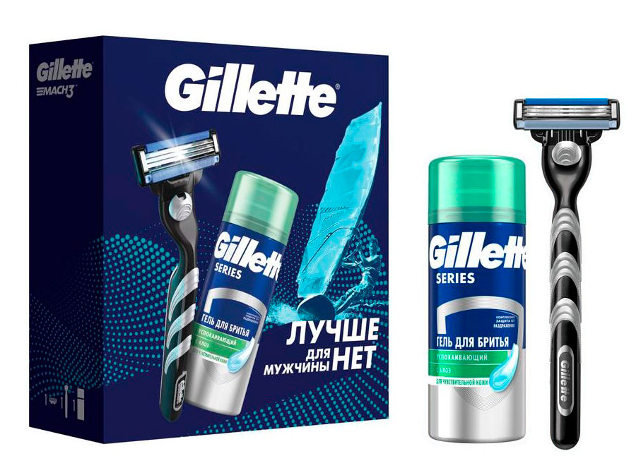 

Набор подарочный Gillette Mach3 бритва + лосьон после бритья, 75 мл