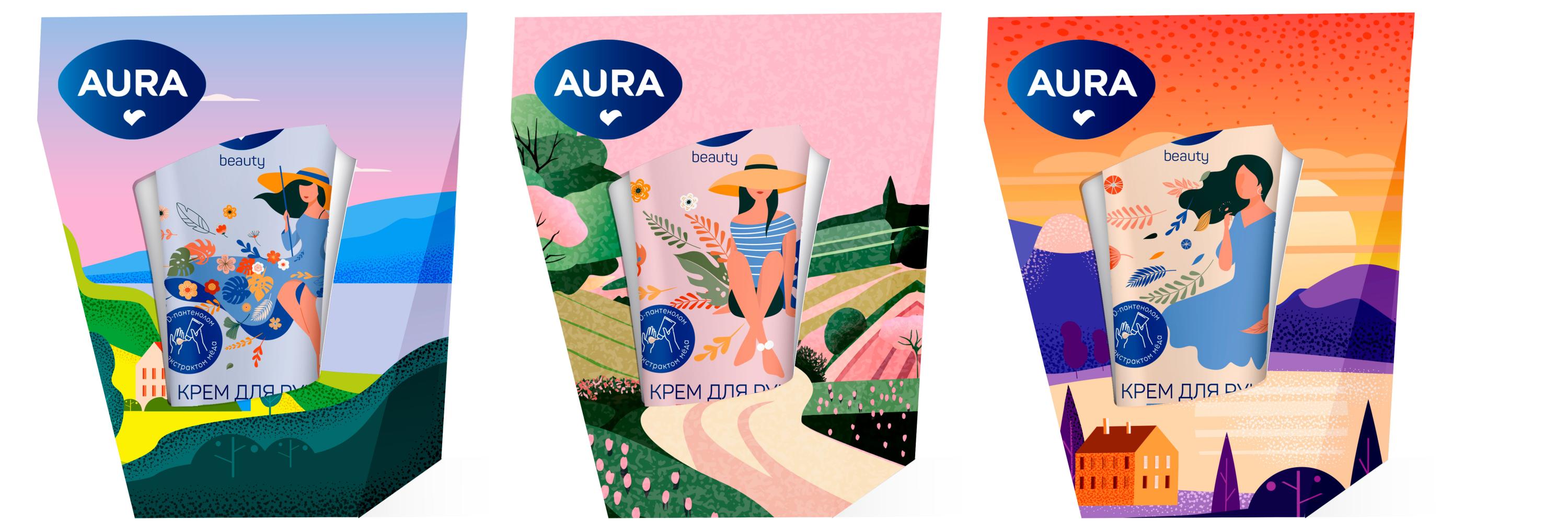 

Крем для рук Aura Beauty Питательный с D-пантенолом и экстрактом меда, 45 мл в ассортименте