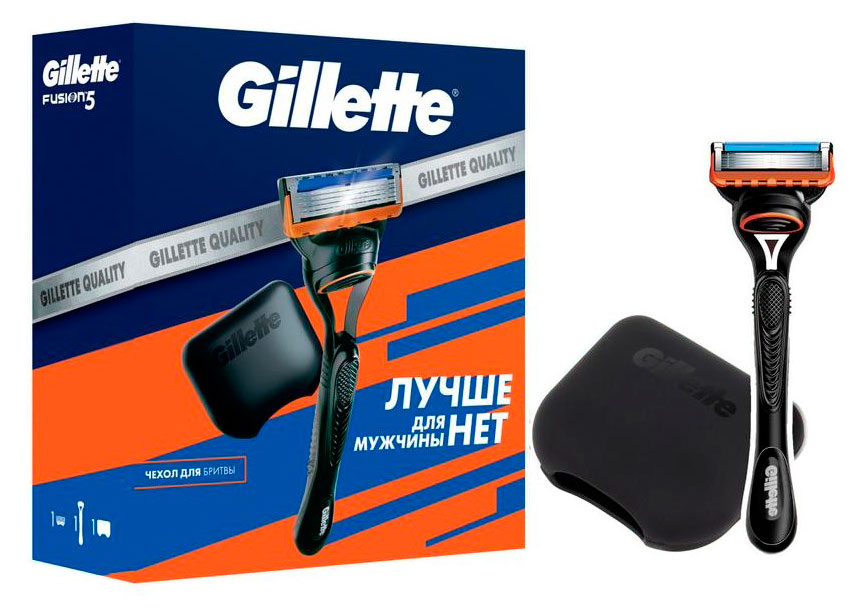 

Набор подарочный Gillette Fusion5 бритва с 1 кассетой + чехол