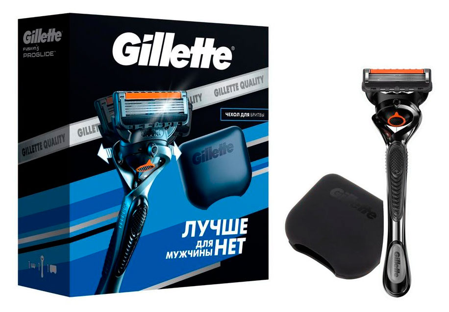 

Набор подарочный Gillette Fusion5 Proglide бритва с 1 кассетой + чехол