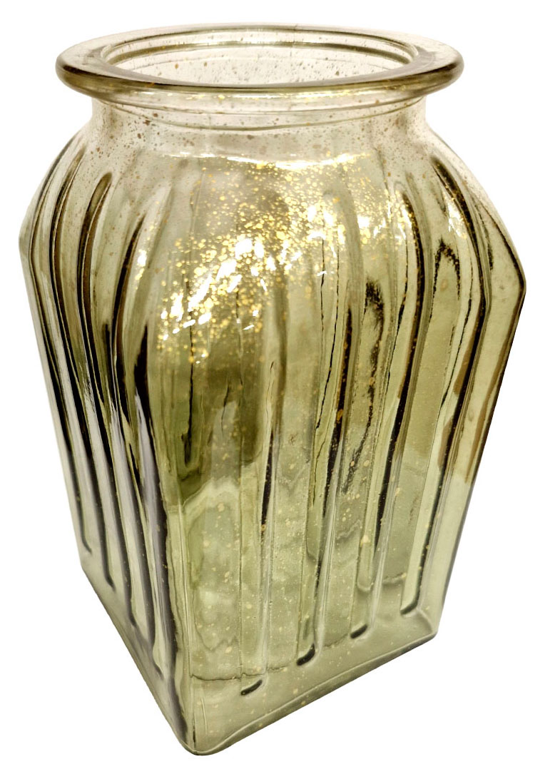 

Ваза NinaGlass Ханна стеклянная зеленая, 19 см