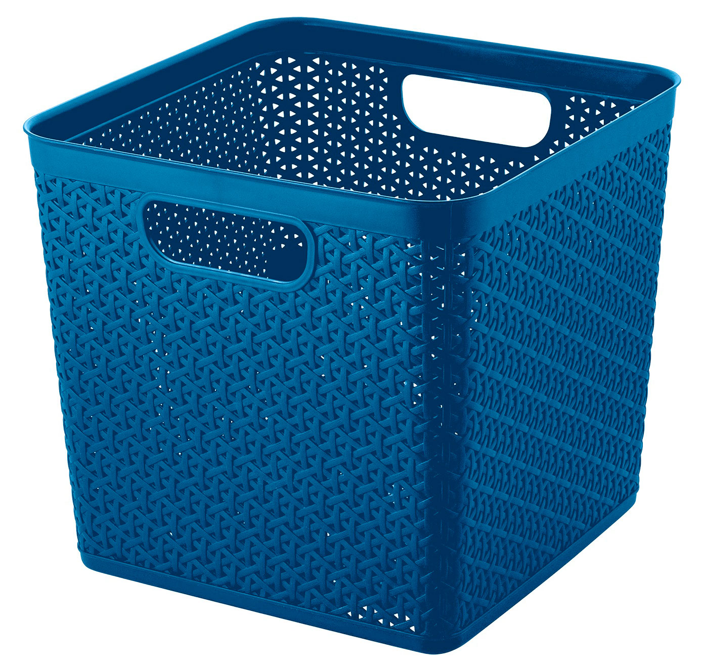 

Корзина для хранения Keeplex Rattan квадратная 29,5х29,5х27,5см индиго, 21 л