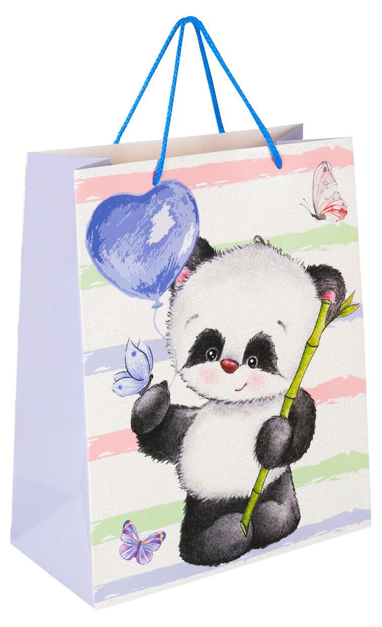 

Пакет подарочный Золотая сказка Lovely Panda, 26,5x12,7x33 см