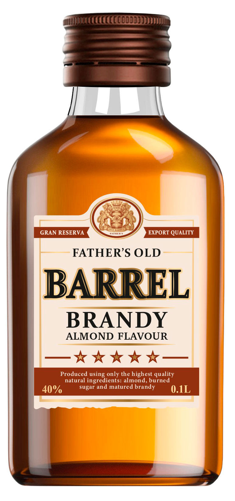 

Бренди Father's Old Barrel Almond Flavour Россия, 0,25 л