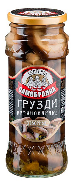 

Грузди маринованные Скатерть-Самобранка, 370 мл