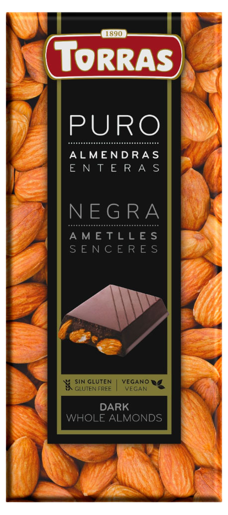 

Шоколад темный Torras с цельным миндалем, 150 г