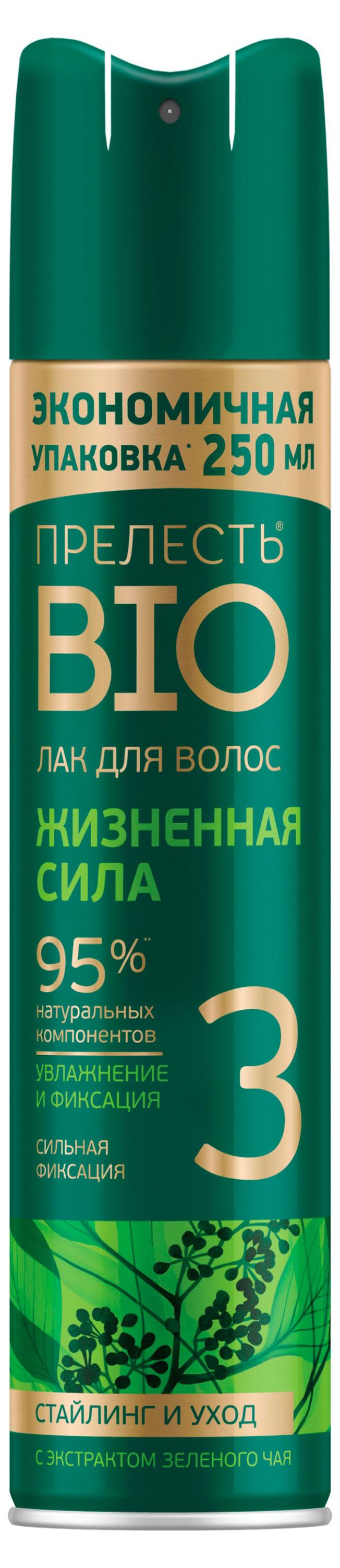 

Лак для волос Прелесть Bio Зеленый чай, 250 мл