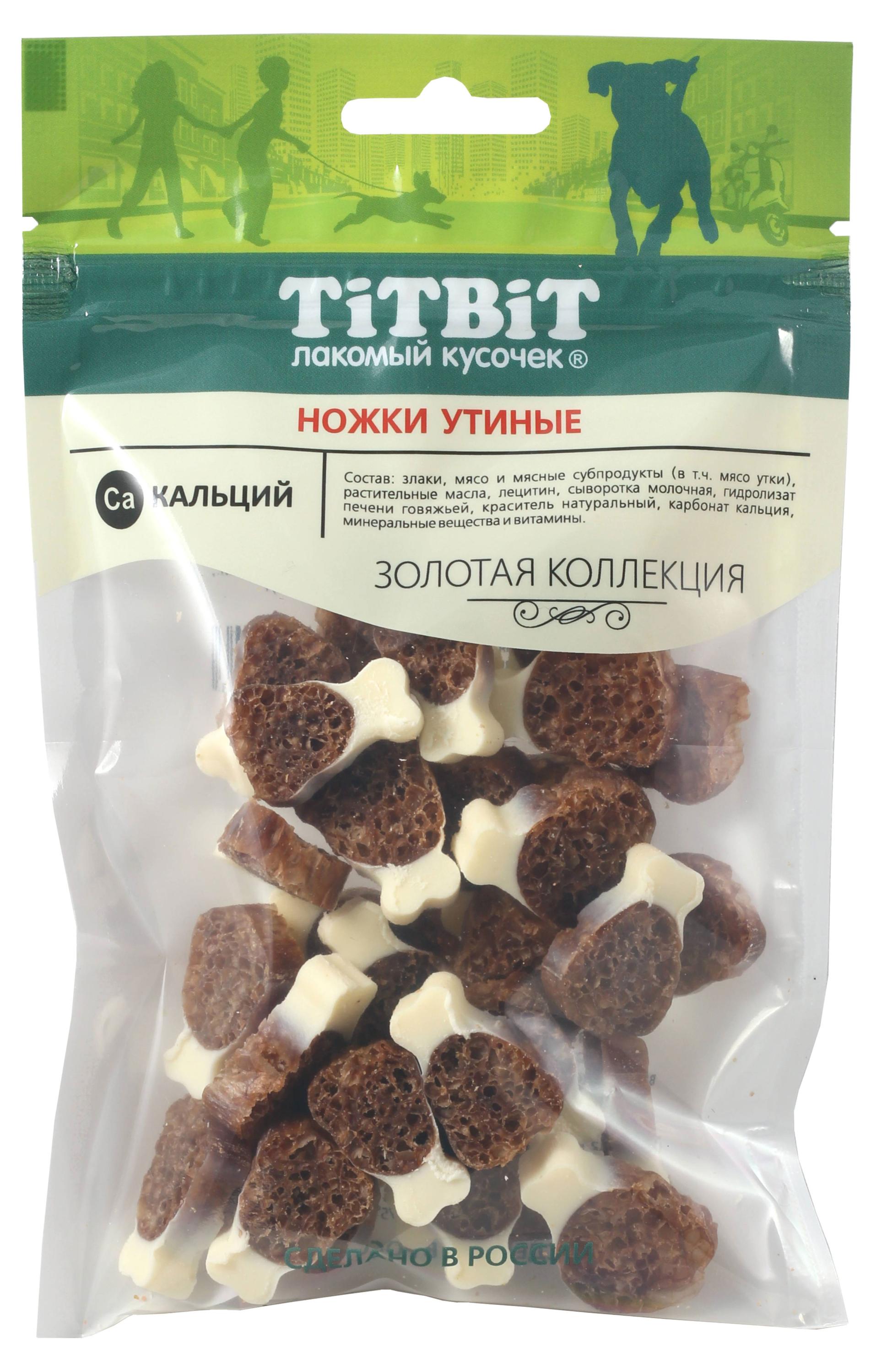 

Лакомство для собак TiTBiT Ножки утиные, 55 г
